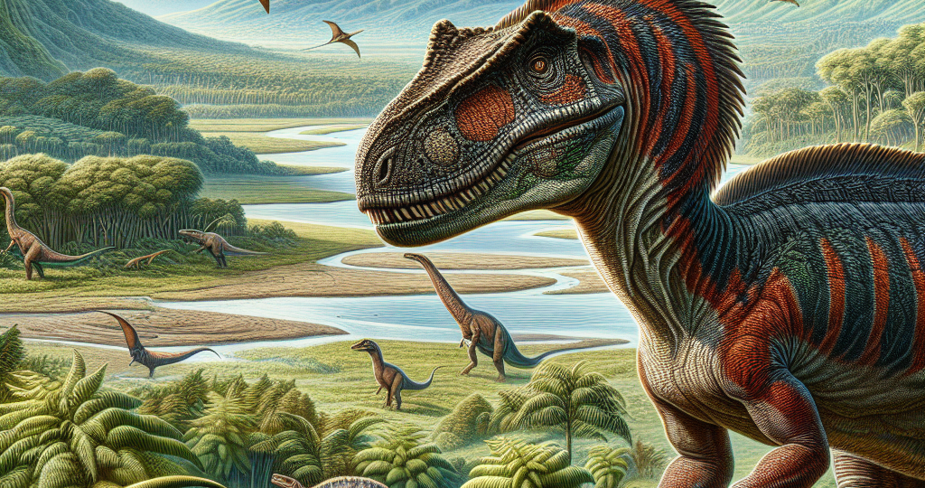 Dinozaur z grzebieniem na grzbiecie