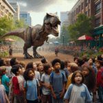 Dzieci nie mogły uwierzyć – T-Rex z Zatorlandu porusza się i ryczy!
